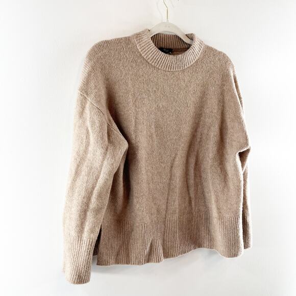 Rails Miranda Cashmere Silk Blend Long Sleeve Pullover Sweater Oatmeal XS - Picture 8 of 9